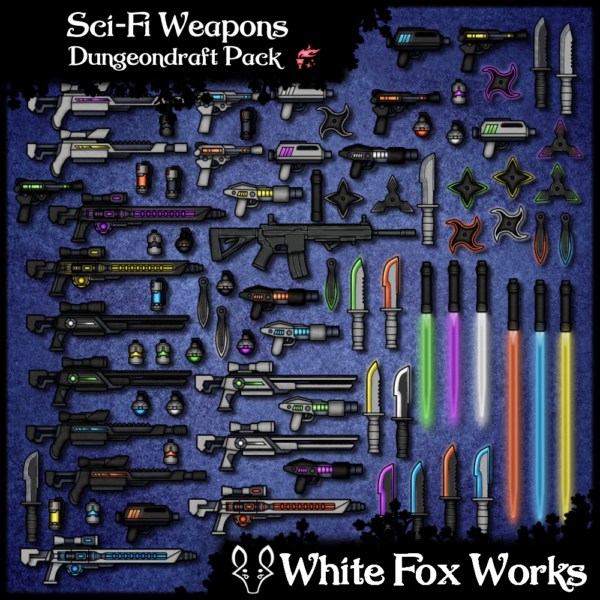 Sci-Fi Weapons - Dungeondraft - CartographyAssets