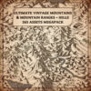wonderdraft assets, mountains and hills symbols, vintage cartography assets, mountain ranges, hill ranges