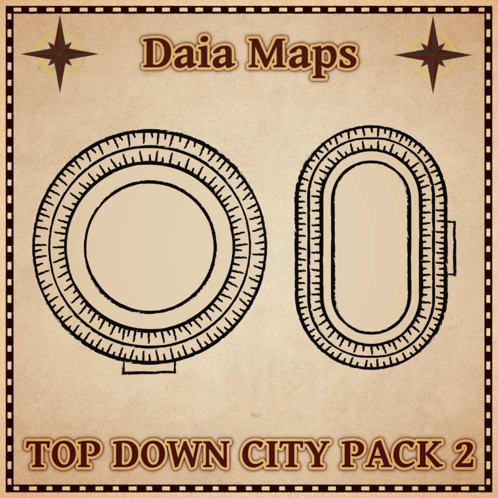 DAIA'S TOP DOWN PACK 2: 50 Modular Paper and Colored Icons for Top Down Maps - Image 2