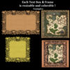 artistic decorative frames and text boxes, Wonderdraft assets and textures, old cartography assets