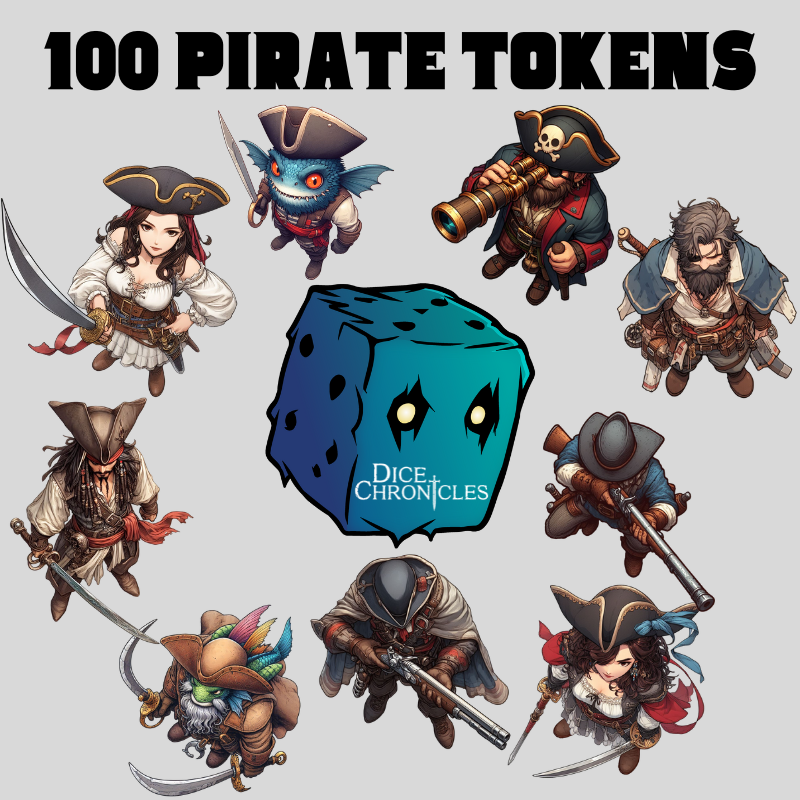 This pirate pack is composed of 100 pirates and fishman pirates (of differents styles) (isometric and top down).