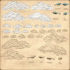 wonderdraft assets, vintage cartography assets, asian settlements, japanese settlements, chinese settlements, japanese towns, chinese towns