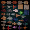 Preview of space ships for Wonderdraft