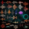 Preview of space ships for Wonderdraft