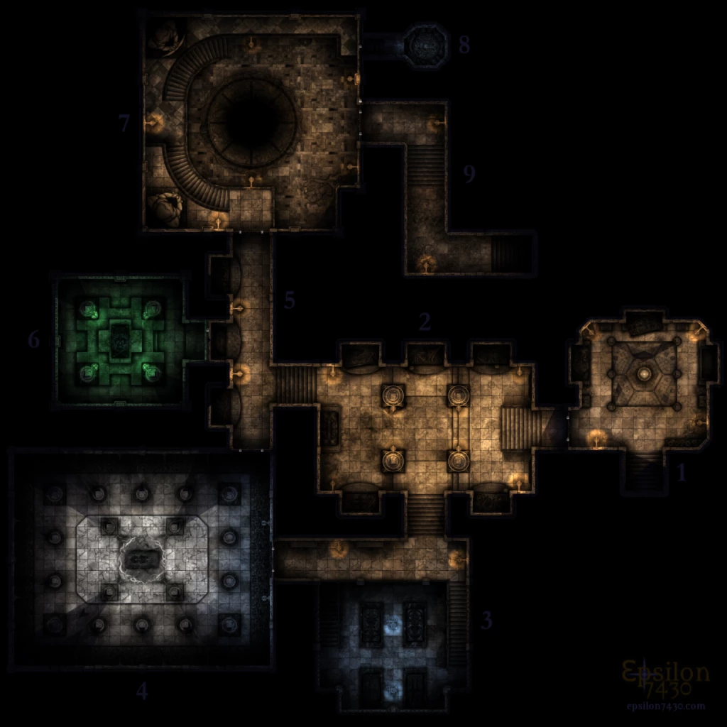 The Dane’s Crypt (Level 1) Map Pack - CartographyAssets