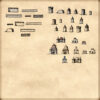 vintage cartography assets, wonderdraft map symbols, settlements, towns, villages, hamlets, cities, temples, castles
