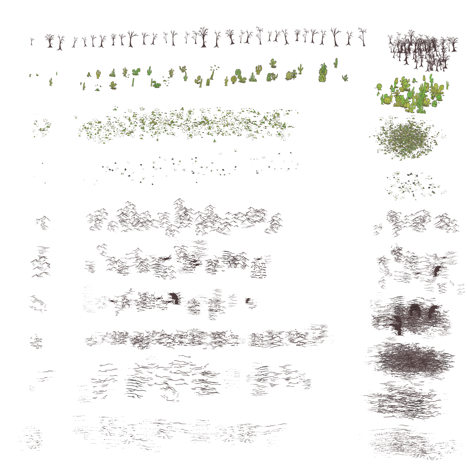 Ti’s Lil Desert Brushes for Clip Studio Paint (.sut) - CartographyAssets