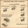 wonderdraft assets, wild west fantasy map assets, vintage cartography assets, settlements and mountains, mesas