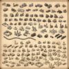 wonderdraft assets, wild west fantasy map assets, vintage cartography assets, settlements and mountains, mesas