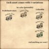 wonderdraft assets, wild west fantasy map assets, vintage cartography assets, settlements and mountains, mesas