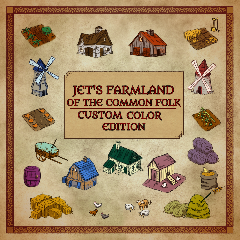 Jet's Farmlands of the Common Folk (Custom Colors)
