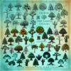 Advert with magical trees for fantasy map