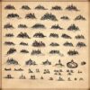 wonderdraft assets, vintage cartography assets, fantasy map symbols, medieval settlements, medieval towns assets, city markers
