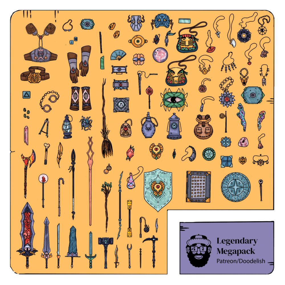 Legendary Loot - DungeonDraft Doodelish Pack Treasure - Image 2