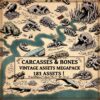 carcass assets, carcasses, wonderdraft assets, vintage cartography assets, fantasy map symbols, skeletons, bones, skulls, remains