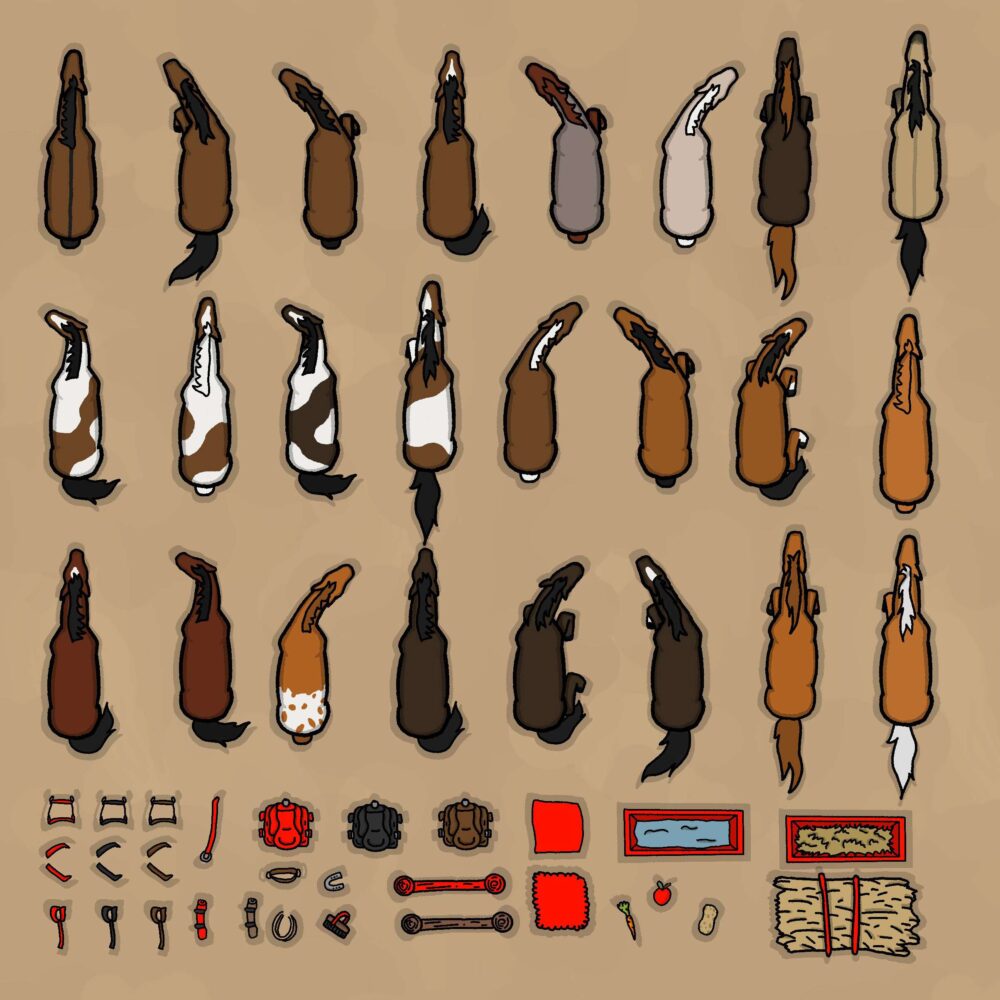 Western horses