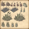 Medieval fantasy factories, medieval fantasy industries, medieval fantasy factory, vintage cartography assets, Wonderdraft assets