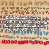 Quite a few mushrooms and a lot more mushroomy stuff. Over 200 hand drawn assets by House Finch