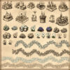 Fantasy flowers, flower towns, fairy tale inhabitants, fairy tale cities, Wonderdraft assets, vintage cartography assets