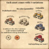 Fantasy flowers, flower towns, fairy tale inhabitants, fairy tale cities, Wonderdraft assets, vintage cartography assets