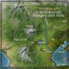 Topographic cartography hills and mountains for map making