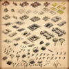 World War 2 map assets, World War 1, Vintage cartography assets, Wonderdraft assets, military buildings