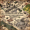 World War 2 map assets, World War 1, Vintage cartography assets, Wonderdraft assets, military buildings