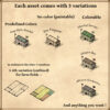 World War 2 map assets, World War 1, Vintage cartography assets, Wonderdraft assets, military buildings
