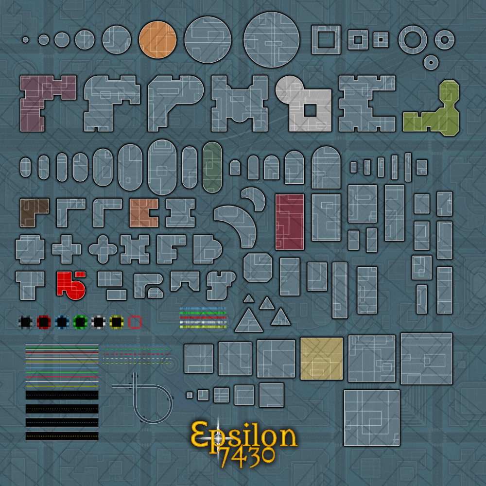 Epsilon7430 Sci-Fitecture Schematic City Set Promo Image