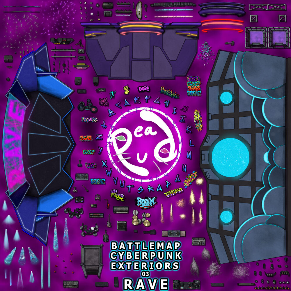 [B] Cyberpunk Exteriors 03 — Rave