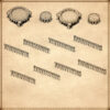 High elven towns, imperial towns, imperial settlements, high elf settlements, wonderdraft assets, vintage cartography assets