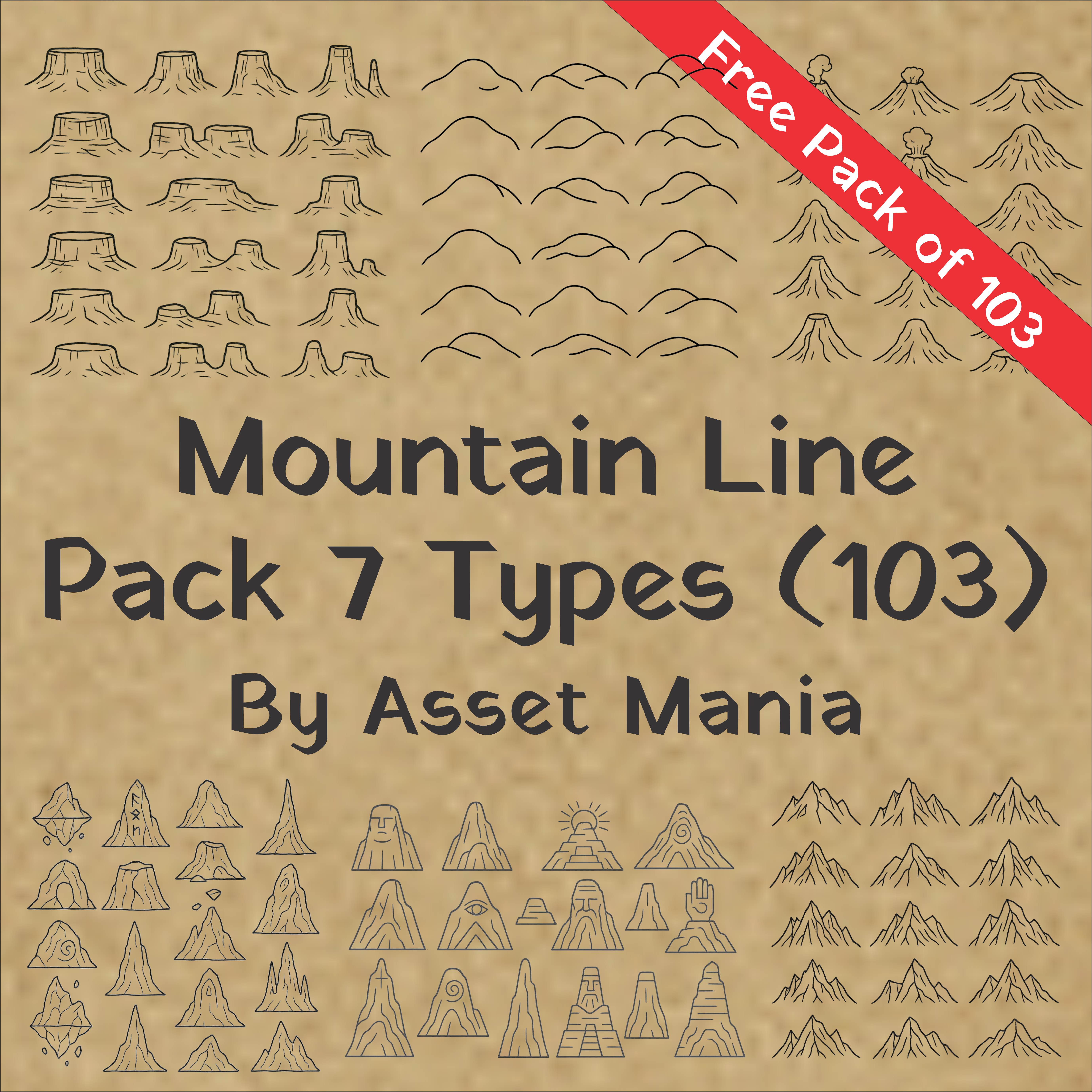 Mountain Line Pack 7 Types (103)