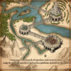 High elven towns, imperial towns, imperial settlements, high elf settlements, wonderdraft assets, vintage cartography assets