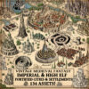 High elf towns, imperial towns, imperial settlements, high elf settlements, wonderdraft assets, vintage cartography assets