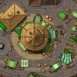 Green Market Battlemap
